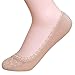 QBSM 4 Pack Womens Cute Lace Soft Low Cut No Show Anti-Slip Liners Socks