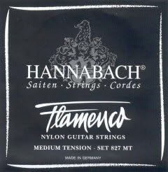 CUERDAS GUITARRA FLAMENCA - Hannabach (827/MT) Negra (Juego Completo)