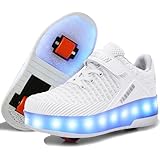 Roller Shoes With Wheels Usb Rechargeable Kids Led Fashion Sneakers Suitable For Boys Girls Kids