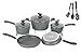 HAOTIAN aluminum forged non stick marble coating healthy granite cookware set ,11-Piece