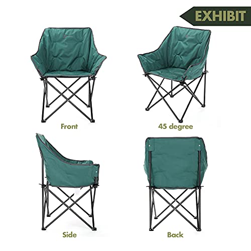 ARROWHEAD OUTDOOR Portable Folding Camping Quad Bucket Chair, Compact