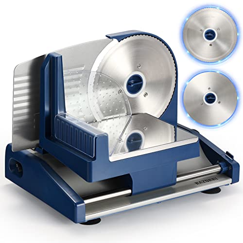 Razorri Electric Food Slicer, Meat & Deli Food Slice, 2 Shapes