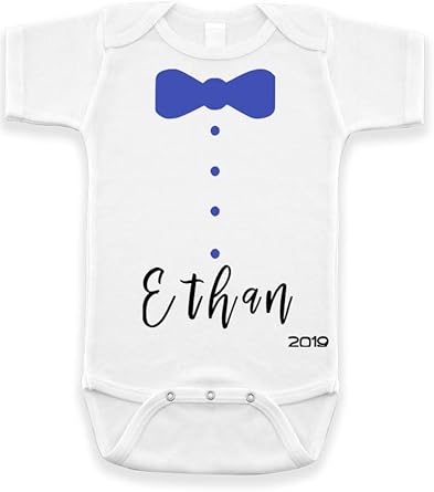 baby boy bow tie onesie