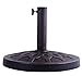 Outsunny Round Decorative Cast Stone Umbrella Holder Base, 17.5-Inch, Bronze Finish