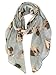 GERINLY Cute Pug Scarf for Dog Lovers Women Men Cotton Neck Wrap Scarfs (Grey)