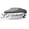 MSC-Heavy-Duty-600D-Marine-Grade-Polyester-Canvas-Trailerable-Waterproof-Boat-CoverFits-V-HullTri-Hull-Runabout-Boat-CoverFull-Size-Boat-Cover
