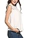 Sherosa Women's Sleeveless Hollow Out Chiffon Plus Size Lace Crochet Top Shirt (3XL, White)