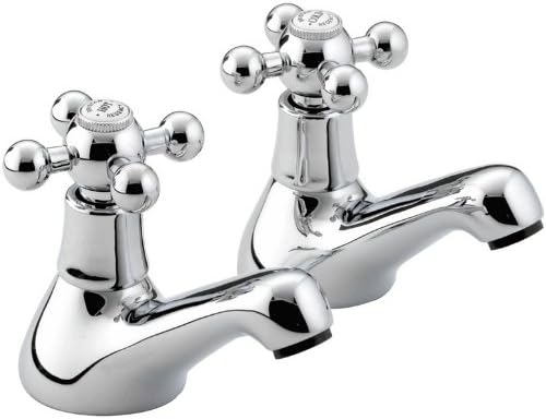 Bristan R 3/4 C Regency Bath Taps - Chrome, Pillar Bath Taps