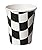 Creative Converting 8 Count Hot or Cold Beverage Cups, Black and White Check