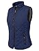 NE PEOPLE Women’s Quilted Vest – Reversible Lightweight Sleeveless Full Zip Up Faux Fur Lining Gilet Jacket with Pockets NEWV44 Navy M
