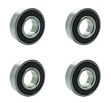 Four (4) 99502H-2RS Double Sealed Ball Bearings 5/8 x 1 3/8 x 7/16 Inch