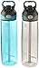 Contigo AUTOSPOUT Straw Addison Water Bottles, 24 oz, Ocean & Smoke, 2-Pack