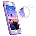 ULAK Compatible with iPhone 8 Plus Case, Heavy Duty Shockproof Flexible TPU Bumper Case Front and Back Hard Protective Cover for iPhone 8 Plus 5.5 inch Larger Screen Size, Purple