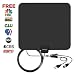 Digital Indoor HD TV Antenna 50-90 Miles Long Range, Amplifier Signal Booster Support 4K 1080P UHF VHF Freeview HDTV Channels with 13.2ft Coax Cable
