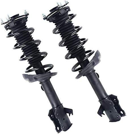 Front Left Complete Struts Assembly Gas Shock Absorbers with Suspension Strut Spring Strut Top Mounting Dust Cover