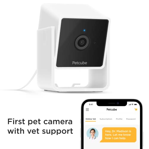 Petcube Cam Indoor WiFi Pet and Security Camera with Phone App, Pet