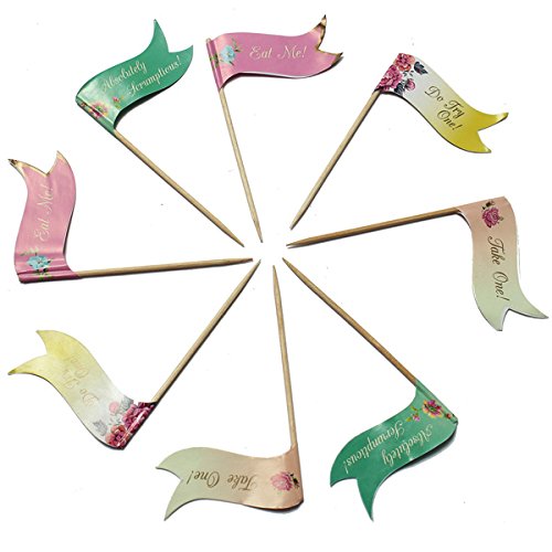 BoatShop 24 Buffet Party Food Cake Cupcake decoration Topper Picks Flags - Thumbnail 2