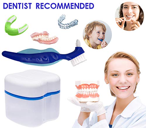 3 Toothbrush+portable+toothbrush+Dentures+Container