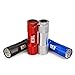 E3L Super Bright Mini Aluminum Flashlight with 9 LED Beads inside, Pack of 4 Mini Flashlights