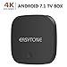 EASYTONE Android 7.1 TV Box,2018 Model Smart TV Box Quad-core/1GB+8GB Supporting 4K (60Hz) Full HD/H.265/2.4G WiFi/HD 2.0 T95D Android Box