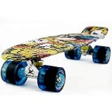 MEKETEC Skateboard Toddler 22 inch Complete Mini Cruiser Boys Skateboards for Kids Girl Youth Beginner Children Teenagers Adults Paw Patrol Dog(Joker)