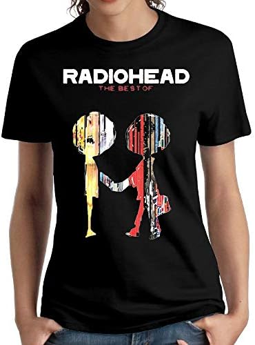 JeffryG Women's Radiohead Short Sleeve T Shirt Black
