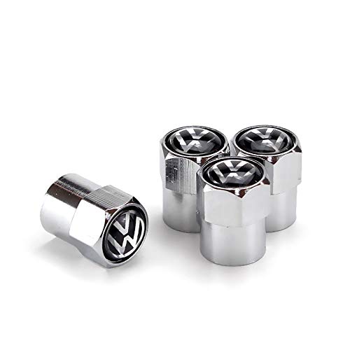 Zhmyyxgs Car Tire Valve stem caps Accessories VW Logo for Volkswagen (A Set of 5 Pcs)