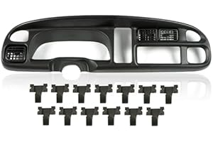 PIT66 Dash Board Bezel Cover Compatible with 1998-2002 Dodge Ram 1500 2500 3500 Fit Dodge Ram 2500 3500 1998-2002 Instrument Panel Cover w/Vents