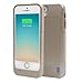 LifeCHARGE MFI Certified Extended Battery Case for Apple iPhone 5/5s Fits iPhone 5S and iPhone 5 - Gold