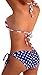 Dasbayla Women's Summer Bandeau Bikini Set USA American Flag String Bathing Suits S