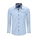 Men's 100% Cotton Long Sleeve Dress Shirt Button Down Dress Shirt
