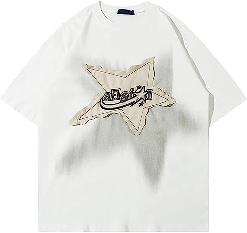 CUTEGAL Y2K 90s Star Shirt Star Top Vintage Oversize Shirts