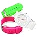 Xhilaration Womens Rubber Watch with White, Pink & Green Interchangeable Bands