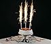 Birthday Wedding Bottle/Cake Black Wrapping Party Candles Smokeless 1 Pack (4 pcs, Black)