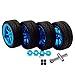 DiDi/iRC Upgrade Parts Aluminum Alloy Wheels Rims and Tyres with 12mm Hex Adapter for Updating Wltoy 1/18 RC car Package of 4 Pcs