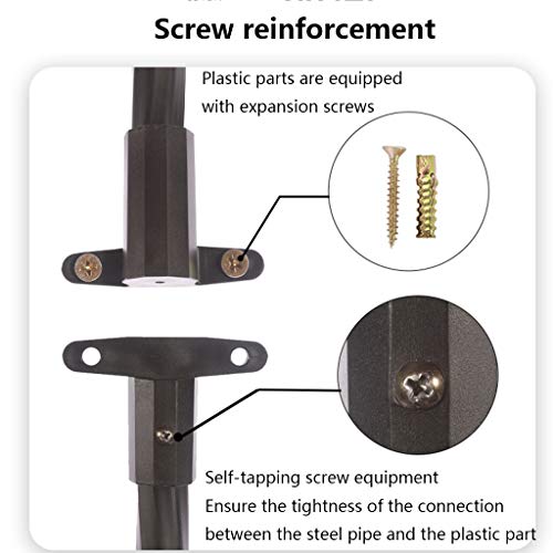 QHW Großer 2,4 m Langer Rosenbogen, halbseitige röhrenförmige Metalllaube, Kletterpflanzen-Stützrahmen, verwendet für… – Bild 6