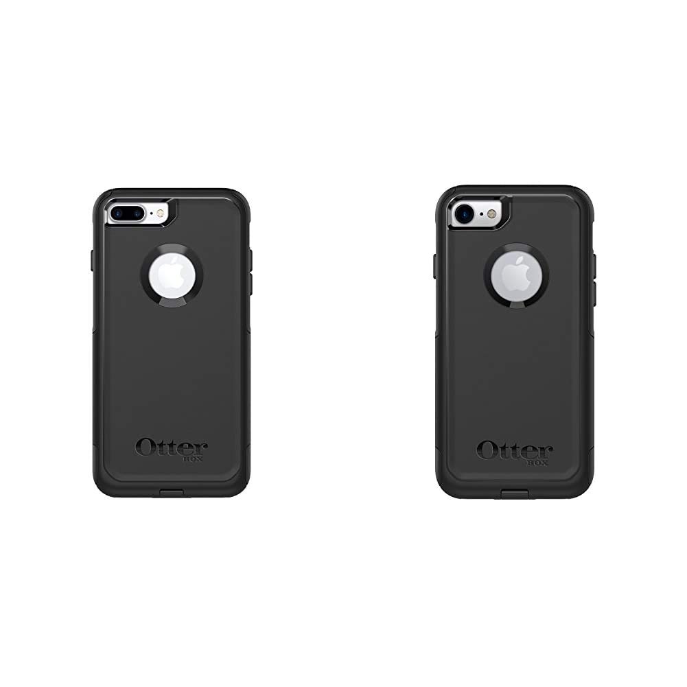 OtterBox Commuter Series Case for iPhone 8 Plus & iPhone 7 Plus (Only) - Black & Commuter Series Case for iPhone SE (2nd gen - 2020) and iPhone 8/7 (NOT Plus) - Frustration Free Packaging - Black