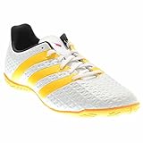 adidas Performance Women's Ace 16.4 In W Soccer Shoe,White/Silver/Shock Blue,9.5 M US