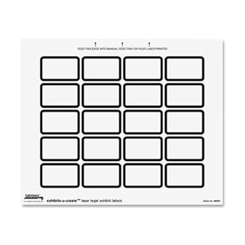 Amazon Com Tab48090 Tabbies Legal Exhibits U Create 1