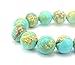 jennysun2010 Natural Aquamarine Light Blue Sea Sediment Jasper Gemstone 10mm Smooth Round Loose 40pcs Beads 1 Strand for Bracelet Necklace Earrings Jewelry Making Crafts Design Healing