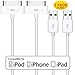 iPhone 4 4s Charger Cable iPad Charger, 2Pack 5 Feet Certified 30-Pin Charging Cable Compatible for iPad 1/2/3, iPhone 4/4S, iPhone 3G/3GS, iPod Nano 5th/6th and iPod Touch 3rd/4th gen primary