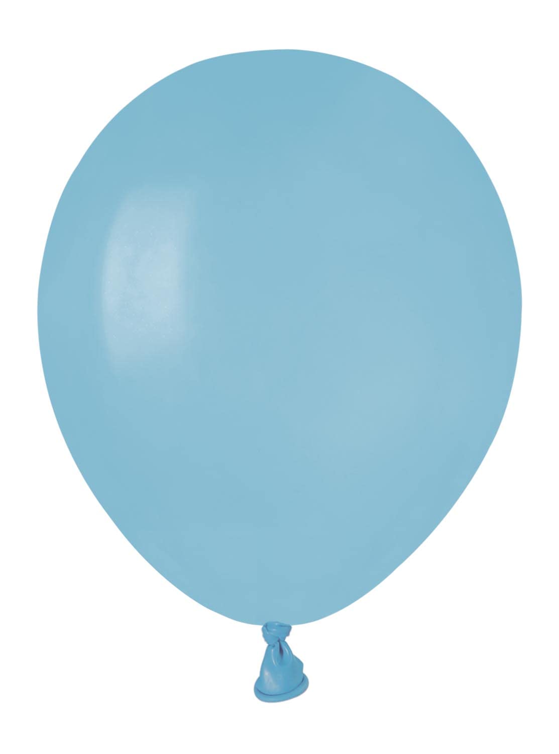 Pack 100 balloons in natural latex Premium Quality A50 (Ø 13cm / 5"), pastel light blue