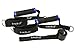 HemingWeigh Resistance Band Set with Door Anchor, Ankle Strap, Exercise Chart, and Resistance Bands Carrying Case