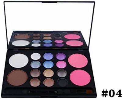 12 Colors Shimmer Eyeshadow+Blusher+Highlighter Grooming Pressed Powder 4