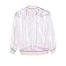 Harajuku Swag Rainbow Pastel Clear Bomber Jacket for Womens