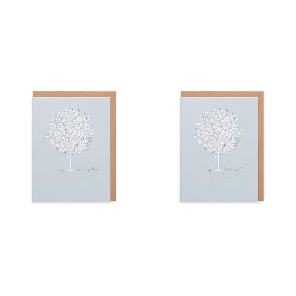 UK Greetings Kindred - In Sympathy Card,Blue,157x117mm (Pack of 2)