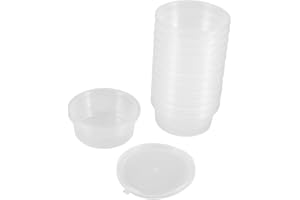 OSALADI Lot de 50 boîtes de rangement rondes multifonctions en plastique pour la maison et le magasin