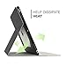 MoKo Case Fit iPad Pro 10.5 2017 - Premium Light Weight Stand Folio Shock Proof Cover Protector Fit Apple iPad Pro 10.5 Inch 2017 Released, Dark Gray & Orange (with Auto Wake/Sleep)
