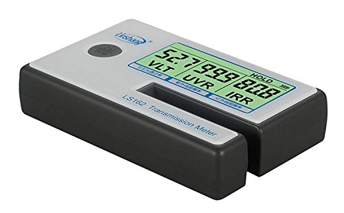 LS162 IR UV VL Window Tint Solar Film Window Film Transmission Meter Tester IR 950nm UV 365nm VR 550nm Filmed Glass Tester VLT transmittance meter UV IR Testing Slot up to 8mm