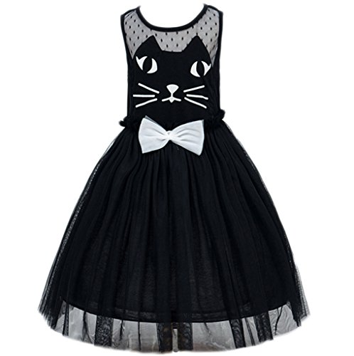 ZAH Little Girl Baby Flower Cat Cosplay Costume Dress Size 2 to 8Y
